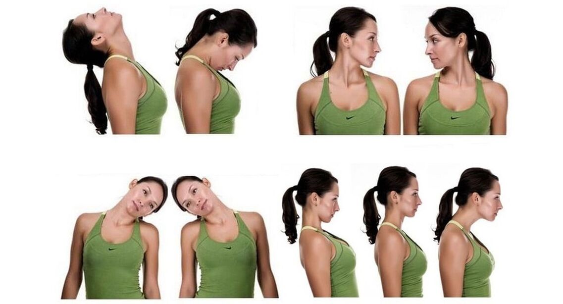 exercícios para o pescoço com osteocondrose exemplo 1