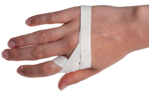 Fixação de dedo para osteomielite pós-traumática