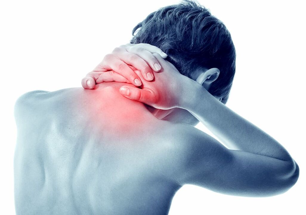 Osteocondrose cervical em um homem